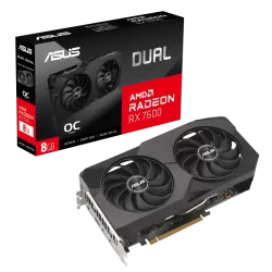 ASUS Radeon RX7600 Dual OC Edition 8G GDDR6 128-BIT Graphics Card