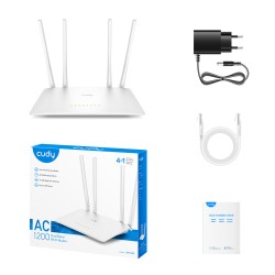 Cudy AC1200 Wi-Fi Router, Model: WR1200